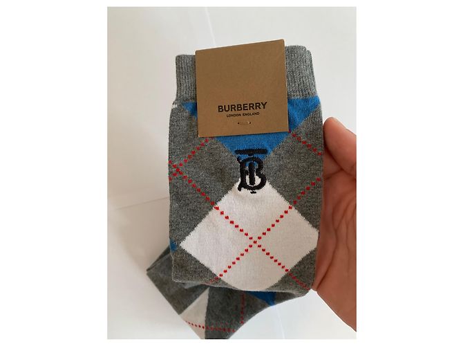 Calcetines Burberry de algodón gris - vista 4