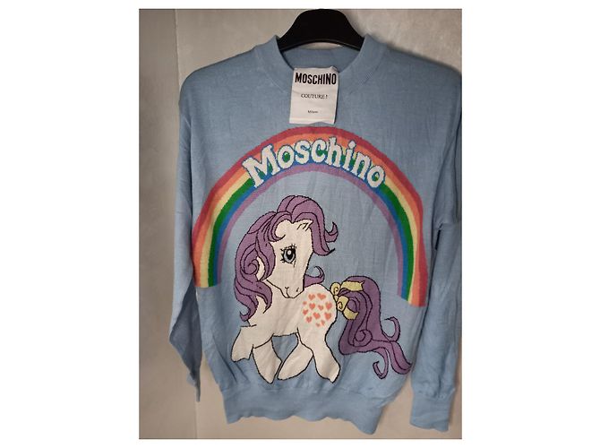 Moschino-Couture! x Strickwaren von My Little Poney Schwarz Weiß Rot Blau Grün Orange Lila Gelb Hellblau Dunkelviolett - Ansicht 3