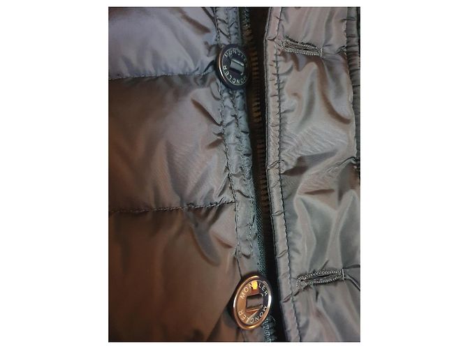 Moncler Down Jacket Dark Blue Nylon Men - view 4
