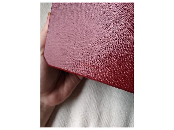 Cartier Halsketten-Anhänger-Box mit Papiertüte Rot - Ansicht 7