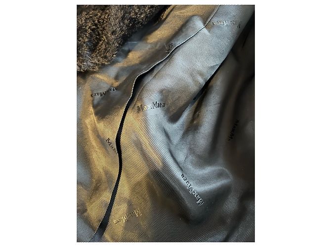 Abrigo Max Mara de alpaca y lana negra Negro - vista 6