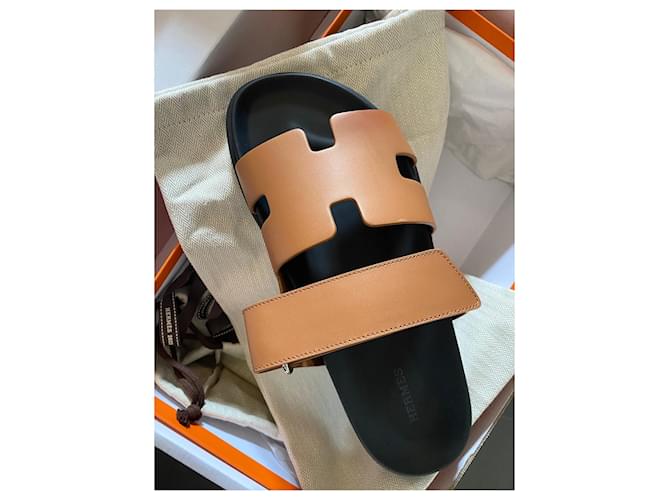 Hermès Chypres sandals Marrone chiaro - vista 8