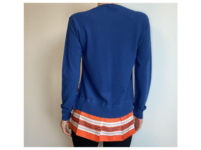 Strickwaren aus Wolle und Seide von Louis Vuitton Blau - Ansicht 12