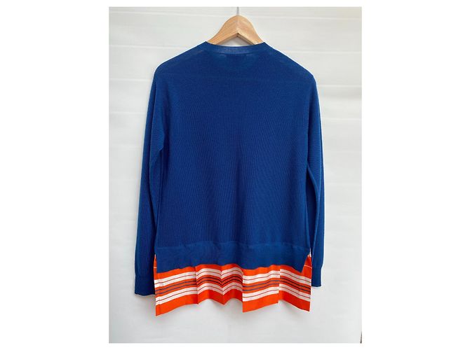 Strickwaren aus Wolle und Seide von Louis Vuitton Blau - Ansicht 2