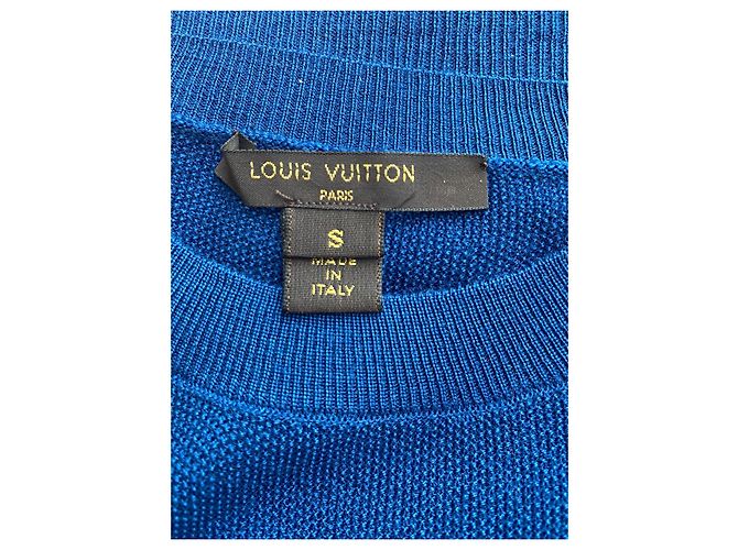 Strickwaren aus Wolle und Seide von Louis Vuitton Blau - Ansicht 3