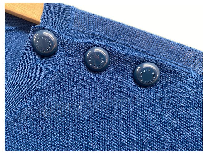 Strickwaren aus Wolle und Seide von Louis Vuitton Blau - Ansicht 4