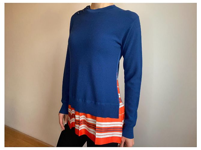 Strickwaren aus Wolle und Seide von Louis Vuitton Blau - Ansicht 5