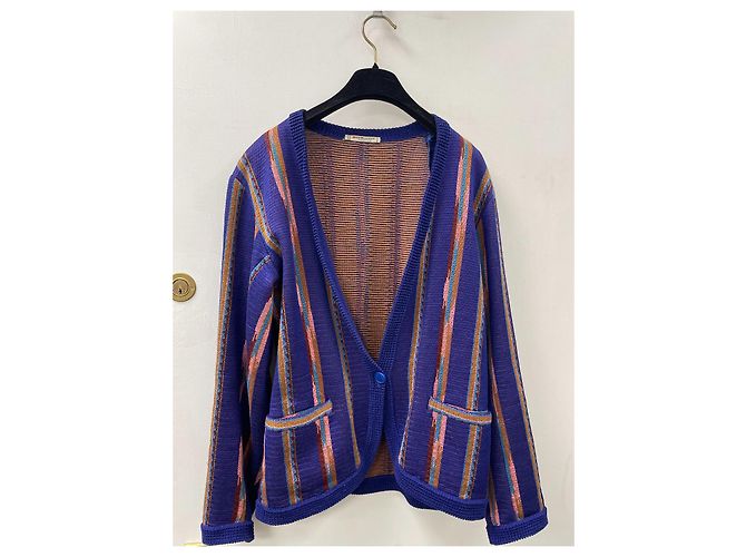 Saint Laurent Rive Gauche Azul Multicolor - vista 4