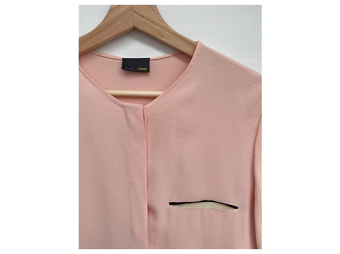 Blusa de seda rosa Fendi - vista 2