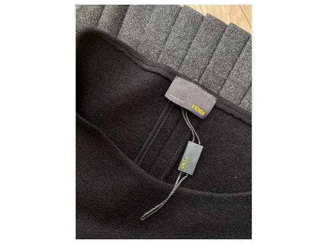 Fendi Top aus Wolle schwarz - Ansicht 7