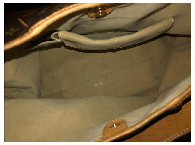 Borsa a mano Louis Vuitton in pelle marrone - vista 6