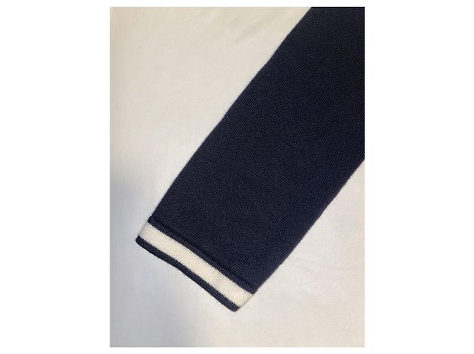 Cambon Vestido Uniforme Chanel Azul Marino Algodón Lana M - vista 3