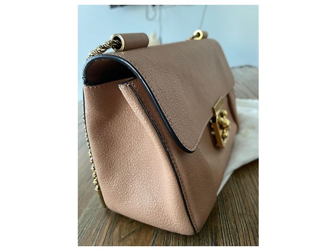 Bolso Chloé Elsie de piel de avestruz rosa - vista 11
