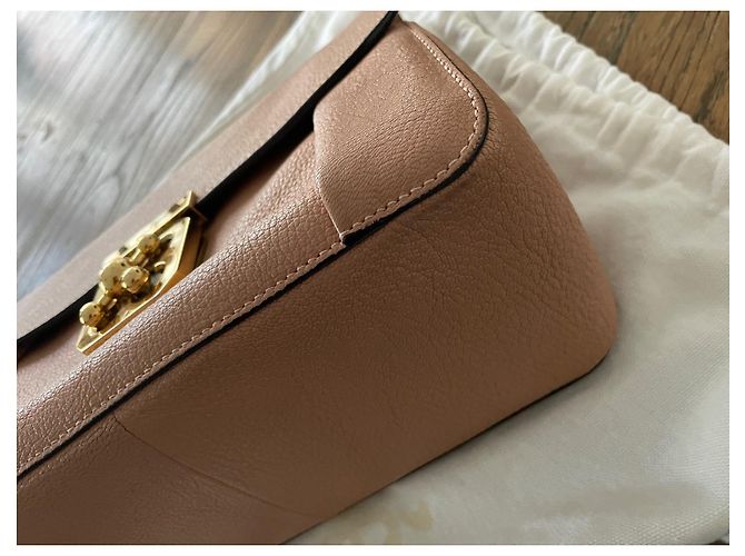 Bolso Chloé Elsie de piel de avestruz rosa - vista 12