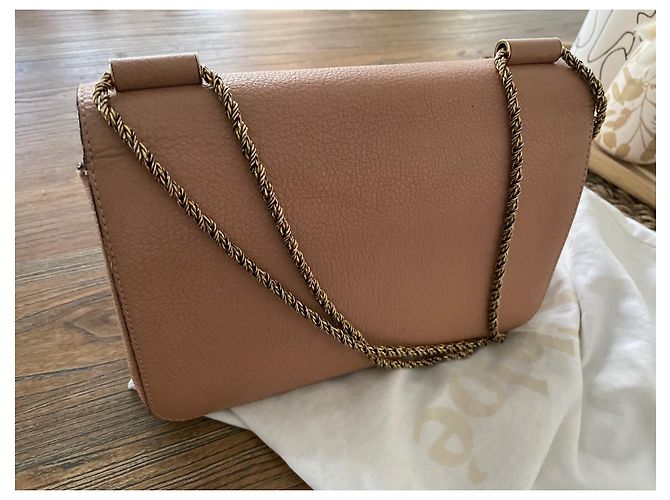 Bolso Chloé Elsie de piel de avestruz rosa - vista 3