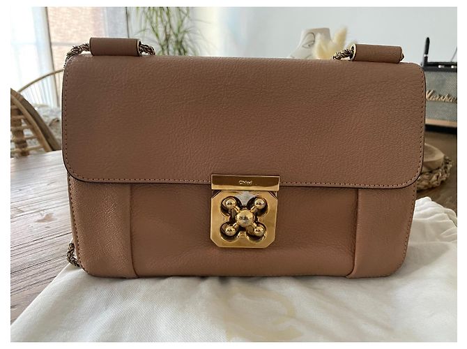 Bolso Chloé Elsie de piel de avestruz rosa - vista 7