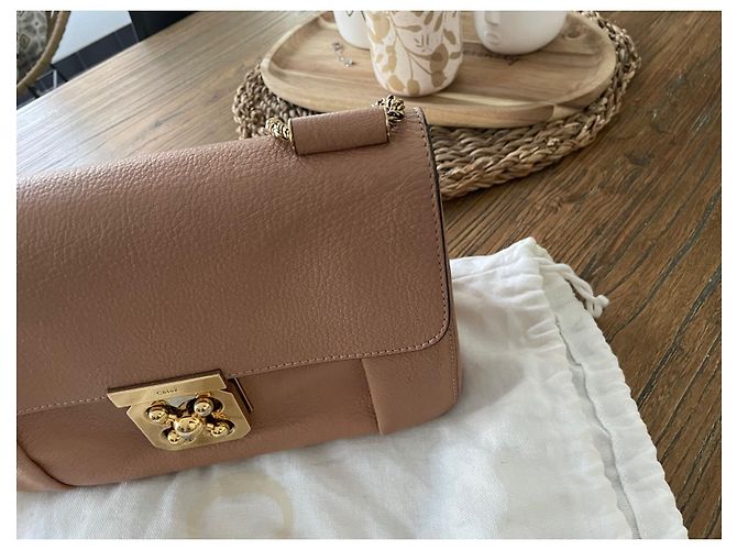 Bolso Chloé Elsie de piel de avestruz rosa - vista 8