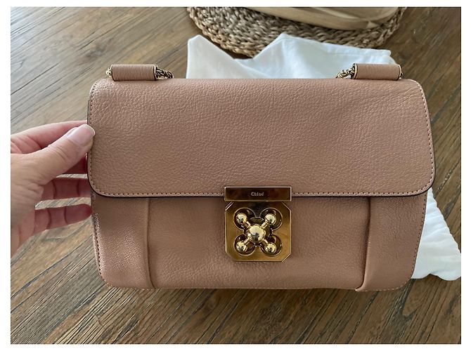 Bolso Chloé Elsie de piel de avestruz rosa - vista 9