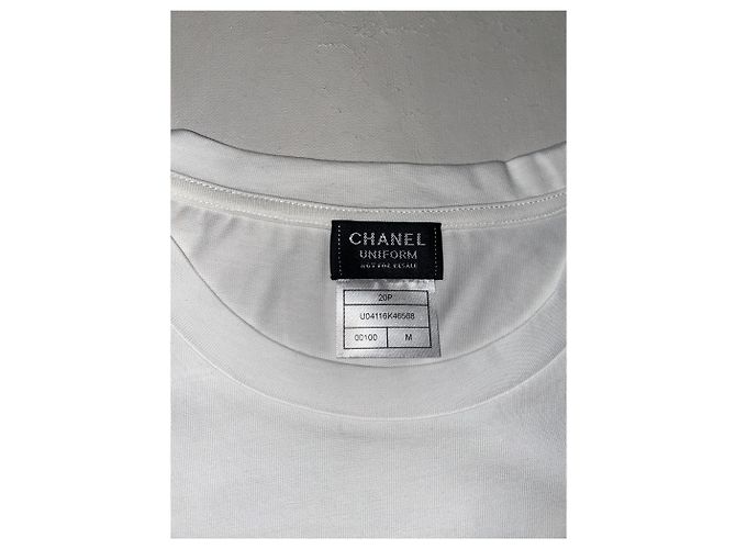 Cambon Camiseta Chanel blanca de algodón Blanco - vista 3