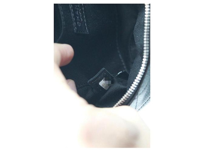 Chanel BORSA DA CINTURA NERA , pelle grana , In perfette condizioni Nero - vista 4