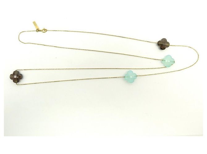 COLAR MORGANNE BELLO TREVO CANDY COLAR 80cm ouro amarelo 18COLAR K Dourado - vista 2