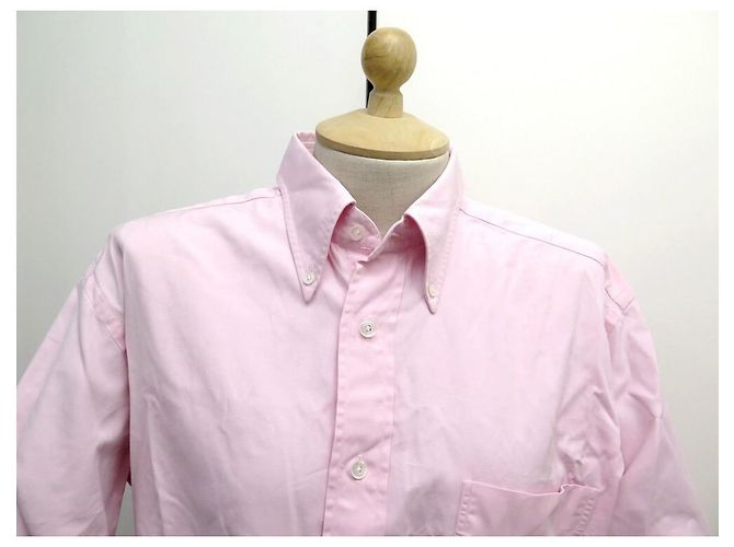 Hermès HERMES TOP CAMICIA TAGLIA M 40 IN COTONE ROSA E RICAMI H CAMICIA ROSA - vista 2