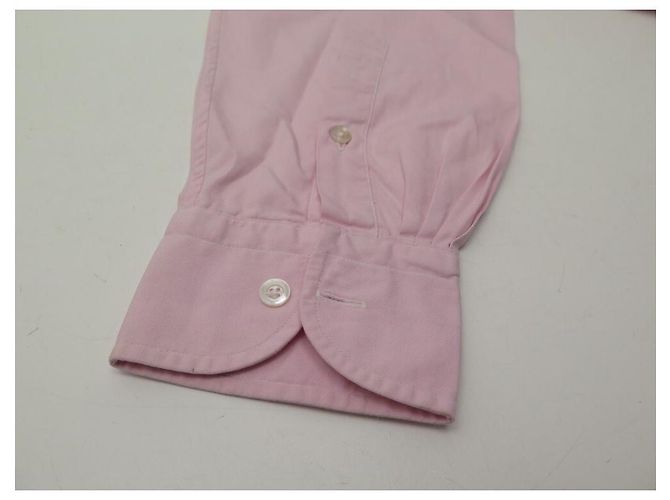 Hermès HERMES TOP CAMICIA TAGLIA M 40 IN COTONE ROSA E RICAMI H CAMICIA ROSA - vista 6