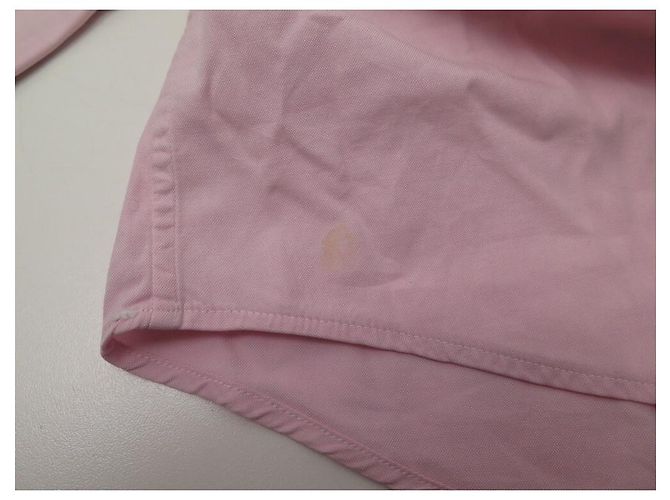 Hermès HERMES TOP CAMICIA TAGLIA M 40 IN COTONE ROSA E RICAMI H CAMICIA ROSA - vista 7