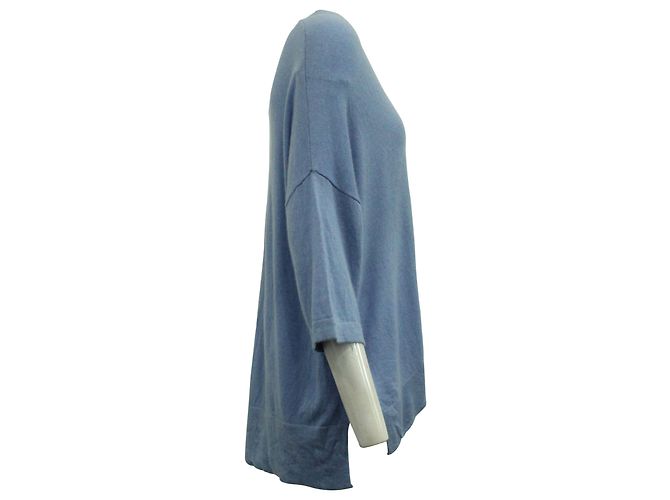 Suéter oversized Vince em cashmere azul claro - vista 2