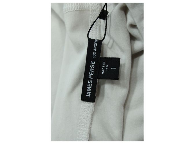 Autre Marque Sudadera con capucha extragrande de algodón blanco de James Perse Crudo - vista 4