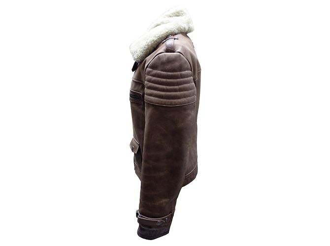 Autre Marque Piraten-Rindslederjacke Dream M Braun - Ansicht 3