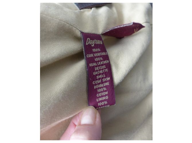 Autre Marque Piraten-Rindslederjacke Dream M Braun - Ansicht 7