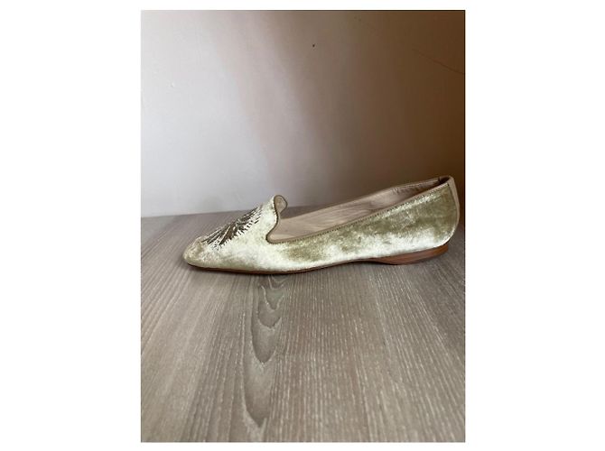 Autre Marque Ballerine Emma Hopes Velluto Khaki Cachi - vista 2