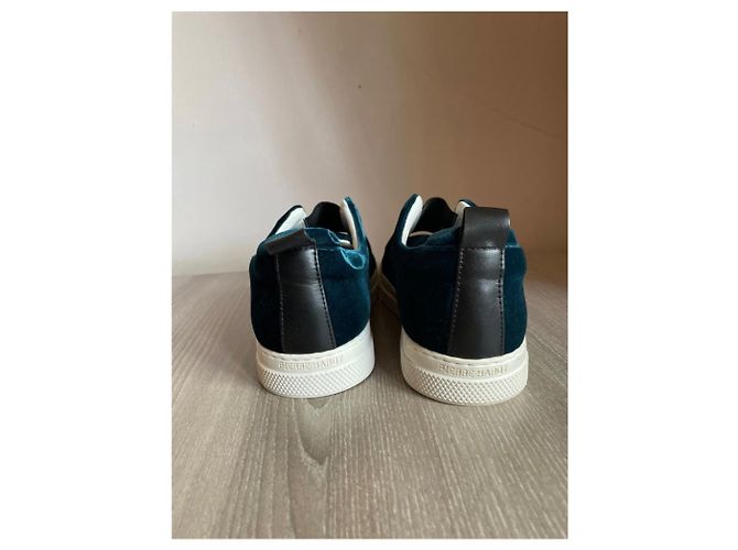 Baskets Pierre Hardy Turquoise en Velours 36 - vue 5
