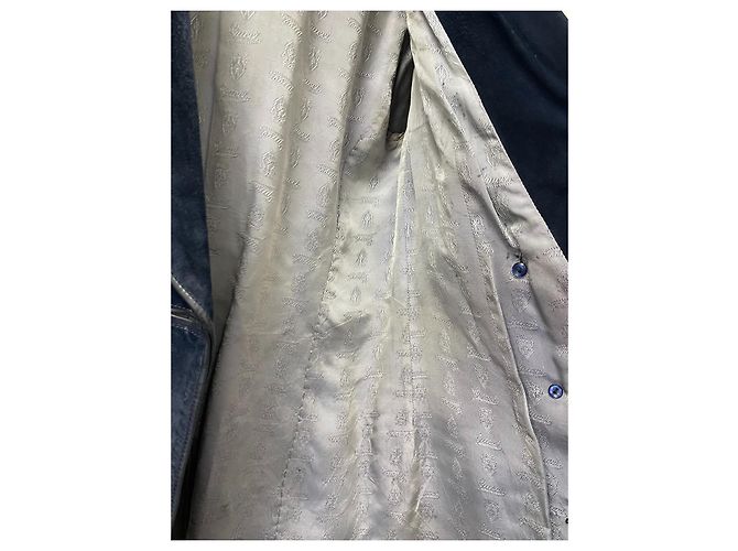 Gucci Lederjacke Marineblau Größe 46 - Ansicht 10