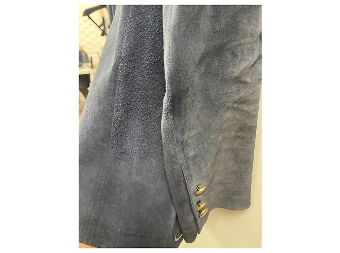 Gucci Lederjacke Marineblau Größe 46 - Ansicht 4