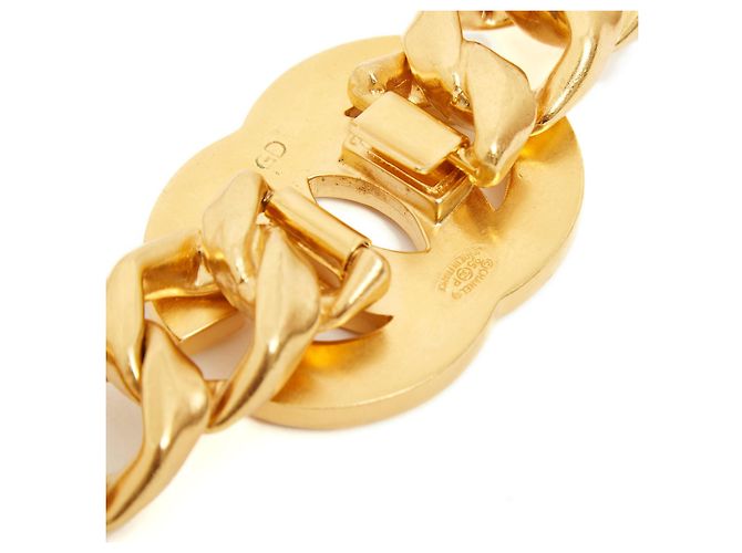 Chanel CC Logo Gliederkette Gürtel Goldfarben Golden - Ansicht 4