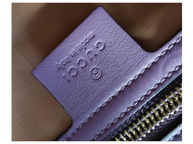 GUCCI Rajah upperr Head Python Clutch Porpora - vista 17