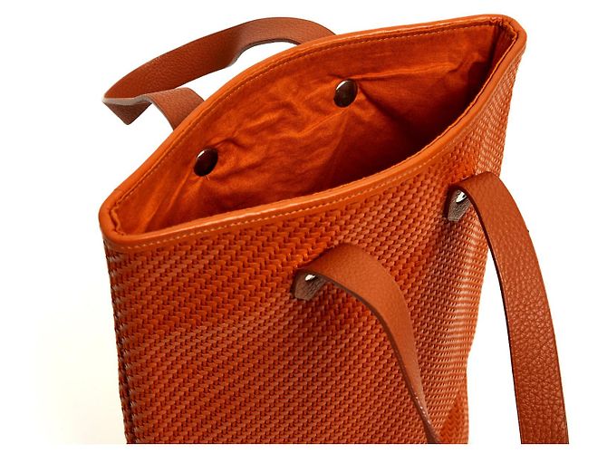 Hermès AHMEDABAD ORANGE LEDERVERZIERUNG NEU - Ansicht 6