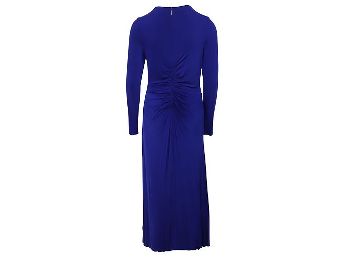 Jason Wu Collection Butterfly Twist Drape Kleid aus blauer Viskose - Ansicht 4
