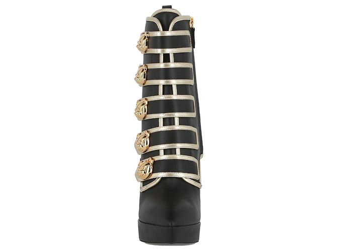 Stivali Moschino con plateau e bottoni - vista 4