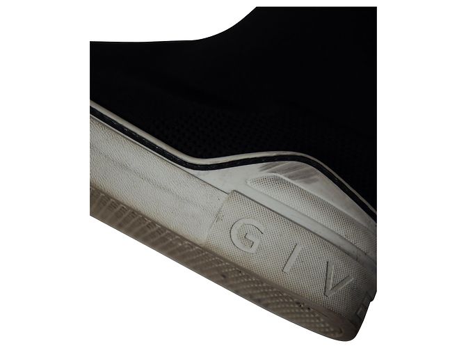 Givenchy High-Top-Sneakers aus Stretch-Strick mit George V-Logo aus schwarzem Polyamid - Ansicht 7