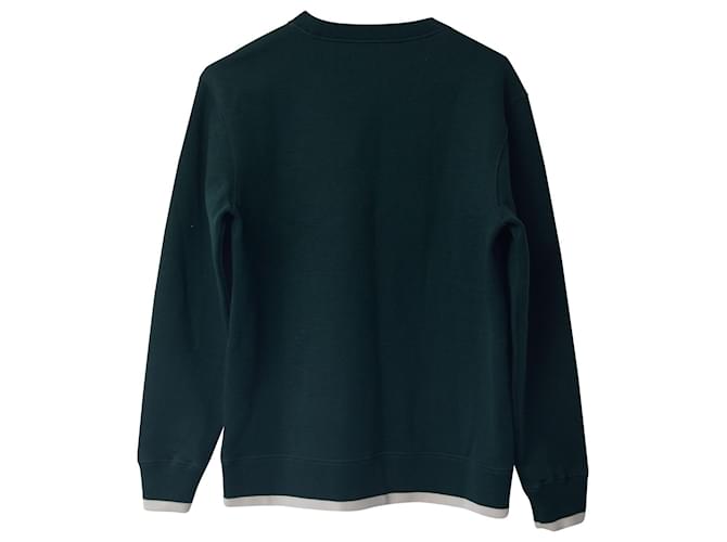 Lanvin Kettenstich-Pullover aus grüner Wolle - Ansicht 2