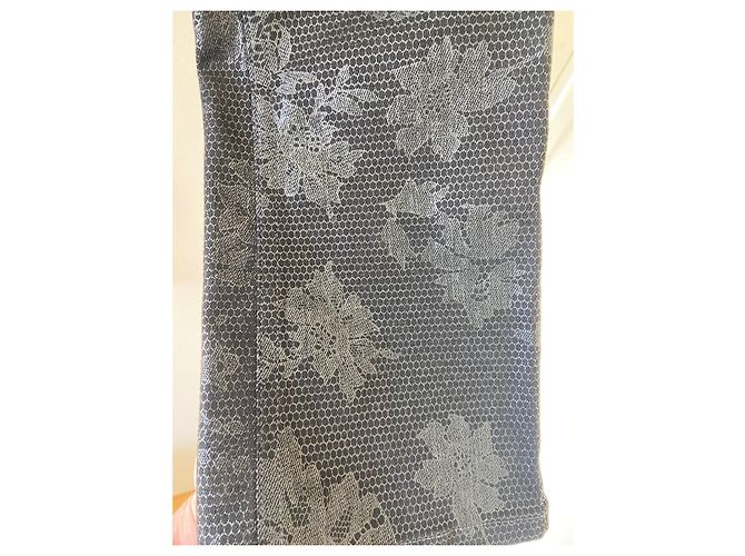 Stella Mc Cartney Vaqueros Stella McCartney Negros con Estampado de Flores Brillantes - vista 7