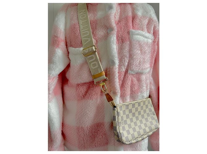 Louis Vuitton Pochette Damier Azur Beige - vista 3