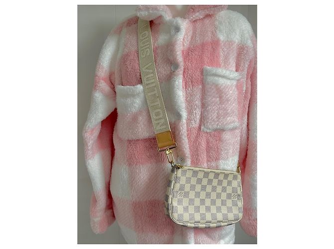 Louis Vuitton Pochette Damier Azur Beige - vista 6