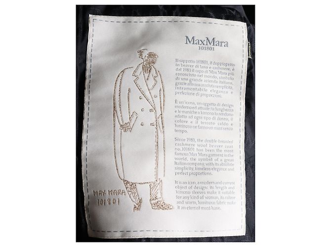MAX MARA 101801 Cappotto Icon in Lana Nera - vista 4