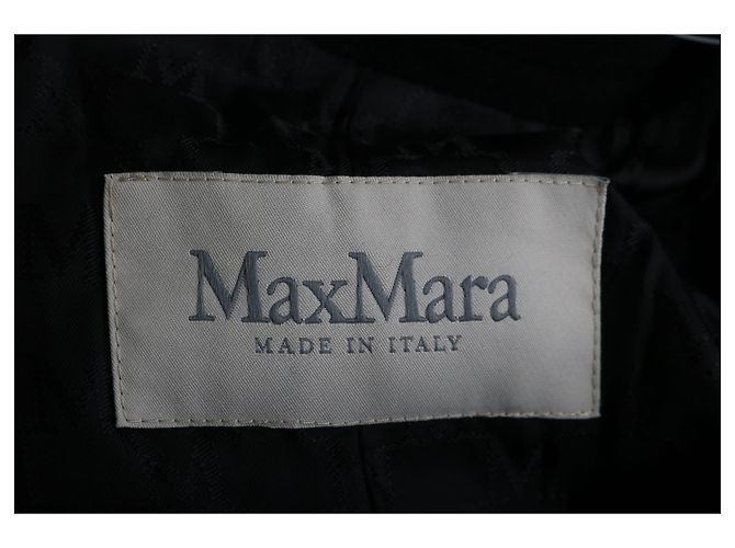 MAX MARA 101801 Cappotto Icon in Lana Nera - vista 6