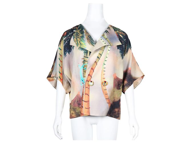 Tsumori Chisato Tropical Pattern Short Sleeved Jacket - view 2