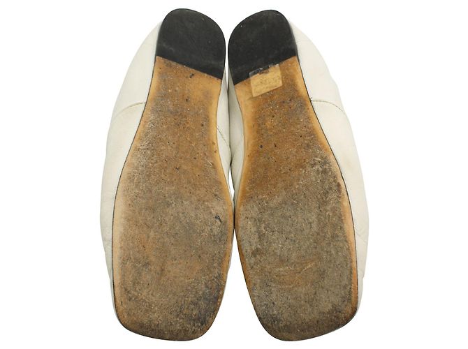 Loewe Sapatos Derby Brancos e Macios - vista 5